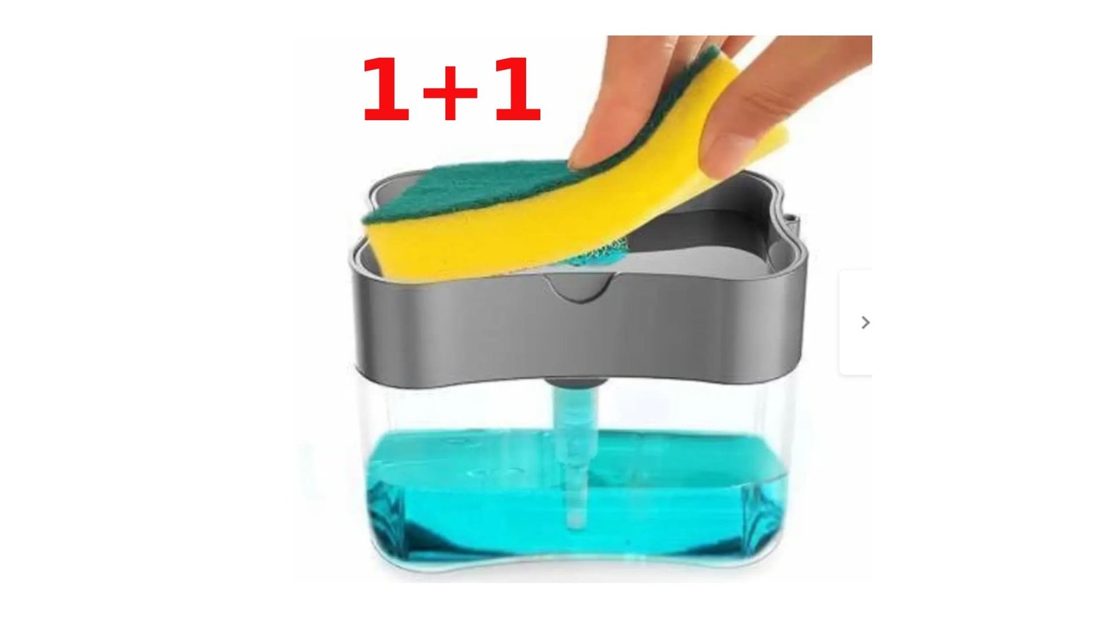 2-in-1 Kitchen Soap Dispenser with Sponge Holder