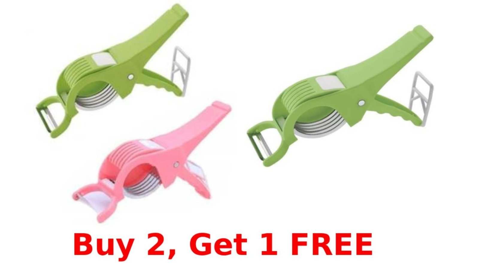 2-in-1 Vegetable & Fruit Multi Cutter & Peeler